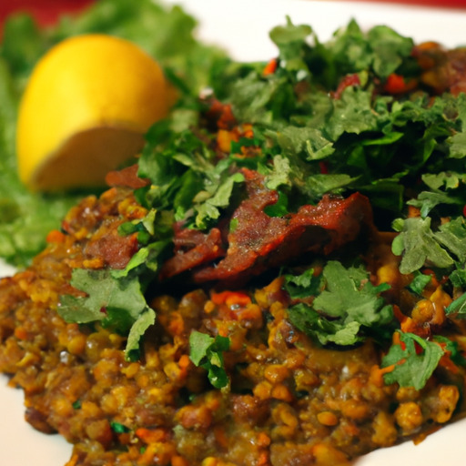 Turmeric-Infused Lamb Points with Lentil Mash