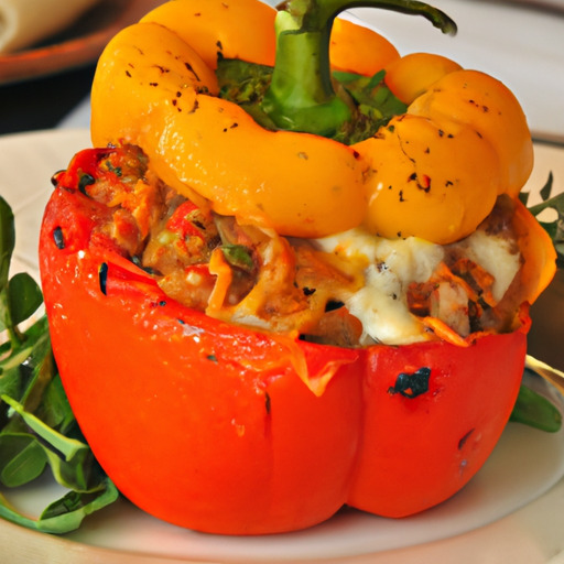 Beefed Up Stuffed Bell Peppers