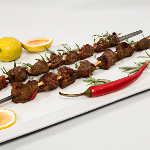 Zesty Lemon Garlic Lamb Skewers