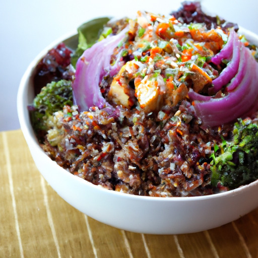 Maple Miso Glazed Turkey Quinoa Bowl