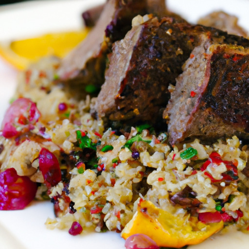 Spiced Jamaican Lamb with Quinoa Salad