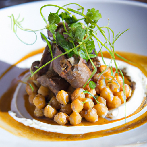 Moroccan Roasted Lamb with Chickpea Puree