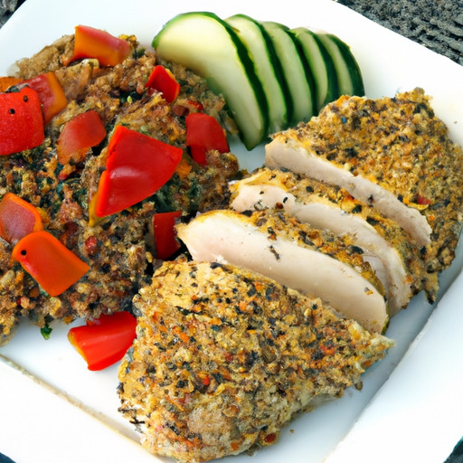 Herb-Crusted Chicken with Protein-Packed Quinoa Salad